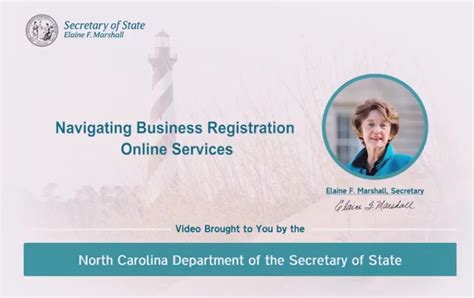 North Carolina Secretary of State Home Page.